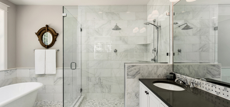bathroom shower door installation in East Los Angeles